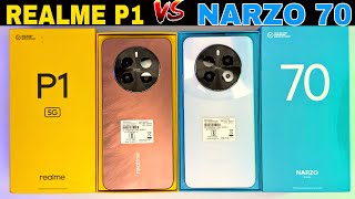 Realme P1 5G 🆚 Realme Narzo 70 5G ⚡ Unboxing amp Comparison ⚡Full Details in Hindi [upl. by Junieta431]