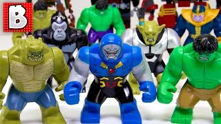 Every Lego Marvel amp DC Bigfig Ever Made  Rare Original Hulk Collection Review [upl. by Ynnohj183]