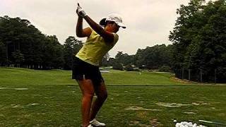 Inbee Park dtl golf swing 210 fps slow motion [upl. by Erapsag]