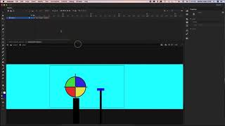 How to create a rotating circle and moving platform in Adobe Animate CC 2019 [upl. by Powe]