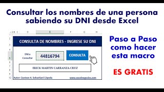 Consultar los nombres de una persona sabiendo su DNI Gratis [upl. by Jocelyne]