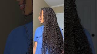 Curly Hair Routine😍  Natural Hair hairstyles washday hairtutorial longhair curlyhair [upl. by Acacia]