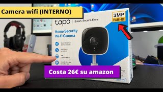 Migliore TELECAMERA Wifi INTERNO 2022  La più Economica per 30 euro [upl. by Enialahs]