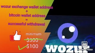 Withdraw form wozur with wozur exchange and btc [upl. by Mathe501]