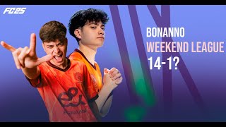 MATIAS BONANNO FC25 PRO PLAYER WEEKEND LEAGUE [upl. by Ennywg821]