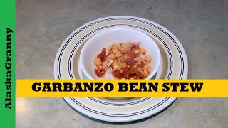 Garbanzo Chickpea StewPrepper Pantry Clean Out Recipe Shelf Meal [upl. by Alaecim]