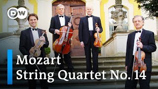 Mozart String Quartet No 14 Spring  Gewandhaus Quartet [upl. by Eanom]