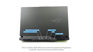 🔄 ASUS ROG Strix G17 G713P 2023  Ports info and 360º look [upl. by Bunns]