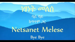 ነፃነት መለሰ  ባይ ባይ ከግጥም ጋር  Netsanet Melese  Bye Bye Lyrics  Ethiopian Music MusikaLyrics [upl. by Saibot]