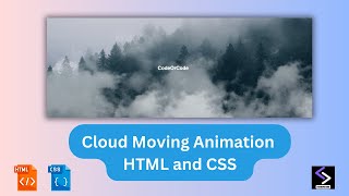 Cloud Moving Animation Tutorial using HTML and CSS [upl. by Wolfgang]