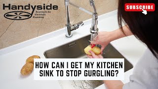 Stop Kitchen Sink Gurgling Simple Fixes amp Common Causes Explained [upl. by Asilanna]