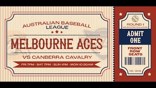 ABL Round 1 I Melbourne Aces v Canberra Cavalry I Game 1 [upl. by Kohler940]