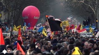 LOITRAVAIL 09032016 PARIS  LES JEUNES EN TÊTE DE LA MOBILISATION [upl. by Arod443]