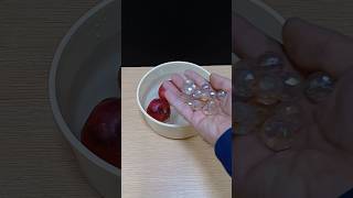 Lifehack for quickly peeling apples with the help of glass beads creative asmr experiment [upl. by Ferneau590]