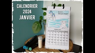 Calendrier 2024  Janvier [upl. by Anwahsat]