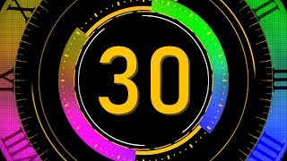 COUNTDOWN TIMER  v 679  30 sec with sound music effects 4K [upl. by Ybbil175]