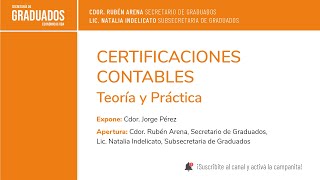 Certificaciones Contables  Económicas UBA [upl. by Aloibaf]