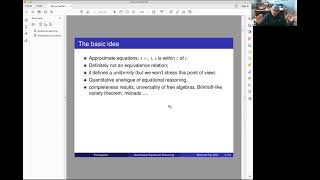 Prakash Panangaden  Quantitative Equational Reasoning [upl. by Aivull]