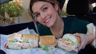 Deli Sub Sandwich Mukbang [upl. by Wolff239]