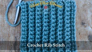 How to make crochet ribbing Crochet Rib stitch  Very easy and beginner friendly crochet stitch [upl. by Pascoe205]