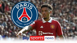 PSG are interested in signing Manchester United forward Jadon Sancho [upl. by Jarrod]