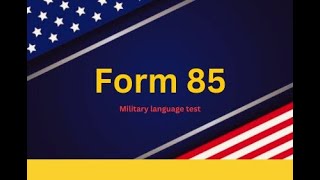 Armed Forces Language Drill  Ꭼc•L t Comprehension Evaluation Model 85 [upl. by Lorrimor]