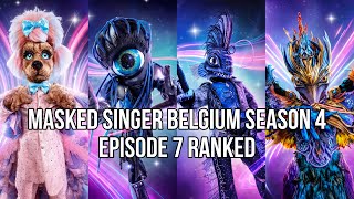 Masked Singer Belgium Season 4 Episode 7 Performance Ranking [upl. by Hanway431]