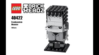 Build it FAST Brick Headz Frankenstein Set 40422 MarkBuildsBRIX [upl. by Grissel27]