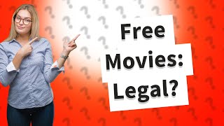 Are free movie streaming sites illegal [upl. by Jasik356]