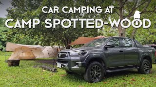 Rainy Car Camping at Camp Spotted Wood  Bluetti EB3A  Naturehike Ango 4 [upl. by Hughes]