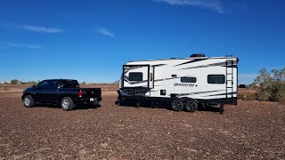 Boondocking in Quartzsite Momentum 21G [upl. by Yeneffit136]