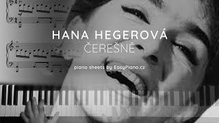 Hana Hegerová  Čerešne  noty pro piano [upl. by Leorsiy]