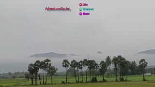 passing through a beautiful landscape coimbatore nature clouds tree landscape winter cool [upl. by Laikeze]