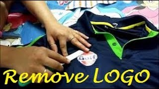 How To Remove Rubber Print from TShirt at Home  टीशर्ट से रबर प्रिंट लोगो को कैसे निकालें [upl. by Geordie765]