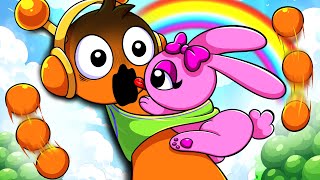 SPRUNKI  Pinki Turn into a Cute Rabbit  Oren Pinki LOVE STORY  Incredibox Sprunki Animation [upl. by Blumenthal]