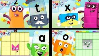 Learn to count amp read  4 hours of Alphablocks amp Numberblocks Crossover  All Levels [upl. by Ennael]