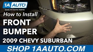 How to Remove Front Bumper 0714 Chevy Suburban 1500 [upl. by Nosydam]