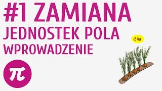 Zamiana jednostek pola  wprowadzenie 1  Pola figur [upl. by Onitrof45]