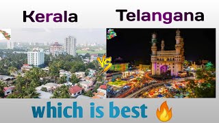 Kerala vs Telangana State Comparison  Cities  Population  GDP world wide [upl. by Glynn886]