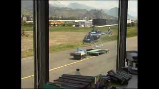 Bell 407 HBXQY in action at Vignettes Hut Switzerland [upl. by Jarvis]