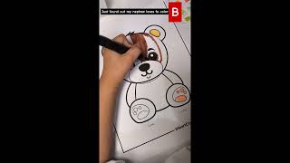 2 sides of Teddy featuring Clarky colorfulretreat coloringfun [upl. by Silsbye]