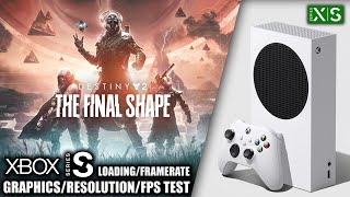 Destiny 2 The Final Shape  Xbox Series S Gameplay  FPS Test [upl. by Godfrey540]