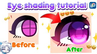 NEW Eye Shading Tutorial ✨  With Explanation  Gacha club  IbisPaint X [upl. by Arbe794]