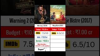 Warning 2 vs Manje Bistre comparison😱 Day 35th Collection HitFlop  gippygrewal [upl. by Chapland]