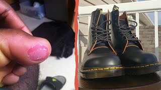 How to Break in DOC MARTEN BOOTS according to Dr MARTEN Dr MARTENS 1460 REVIEW [upl. by Sheaff]