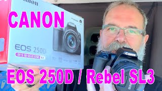 Canon EOS 250D  Rebel SL3 Prueba  Review  EN ESPAÑOL [upl. by Shamus]