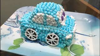 How to make Car Cake in Simple Method at home Home made car cakecar cake without car mould [upl. by Dronel242]