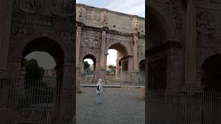 Arch of Constantine is one of three surviving ancient Roman triumphal arches in Rome Italy travel [upl. by Lucinda]