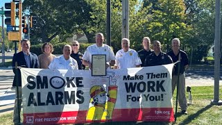 2024 Fire Prevention Week Press Event Lansing FD [upl. by Hakeem]