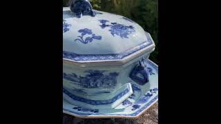 Chinese antique tureen with underplate 2099 amp 2100 [upl. by Fried]